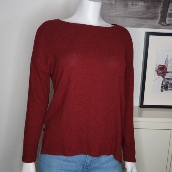 Harlowe & Graham Tops - Harlowe & Graham Burgundy Long Sleeve Top Size PXS